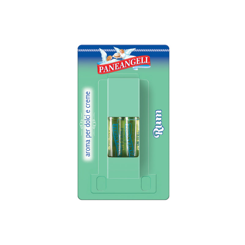 Paneangeli Rum Extract, For Desserts, Gluten Free, 2 x 2ml