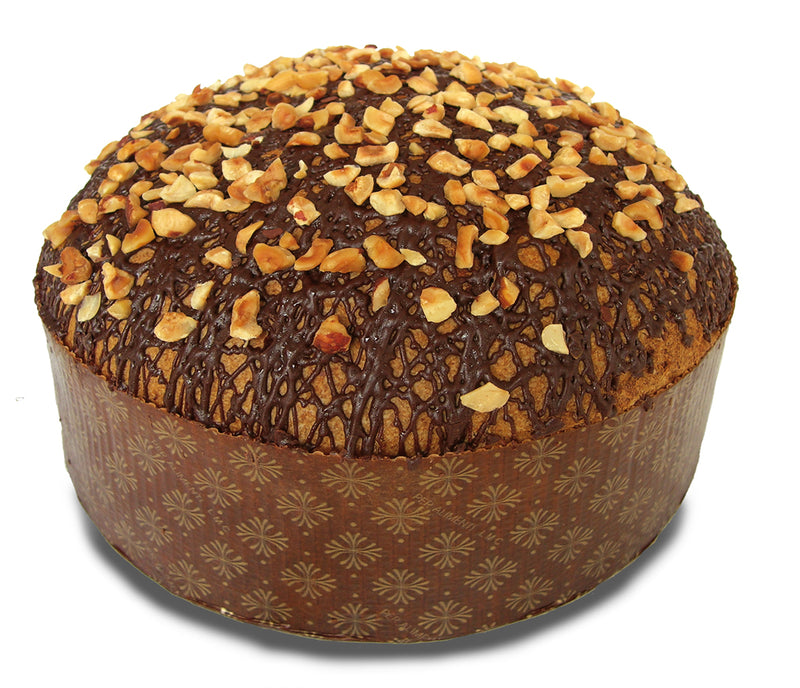 Breramilano Panettone with Chocolate Chips and Hazelnut, Raffaello Hand Wrapped, 35.2 oz - 1 kg