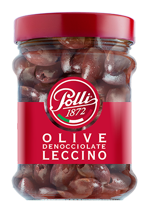 Polli Pitted Leccino Olives, 10.5 oz | 300g