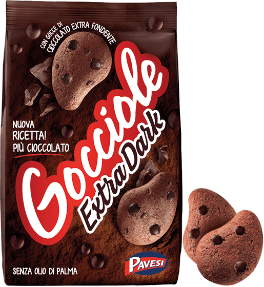 Pavesi Gocciole Extra Dark Chocolate, 17.5 oz | 500g