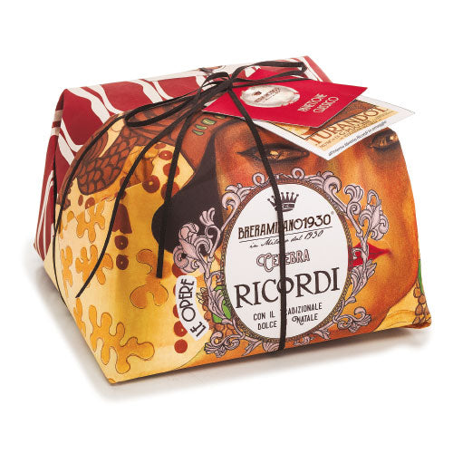 Breramilano Panettone Classic,  Ricordi Hand Wrapped, 35.2 oz - 1 kg