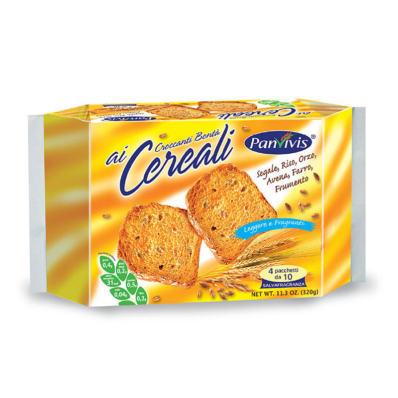 Panvivis Cereali (Cereals rusks) Multigrain Toast 11.3 OZ