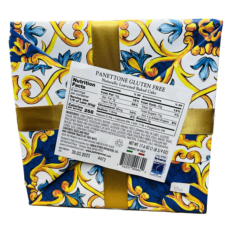 Paolos Gluten Free Classic Panettone, 21.16 oz | 500g