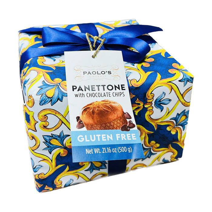 Paolos Gluten Free Panettone with Chocolate Chip, 21.16 oz | 500g