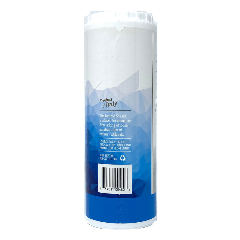 Paolo's Sea Salt Fine Iodized, 26.4 oz Tube