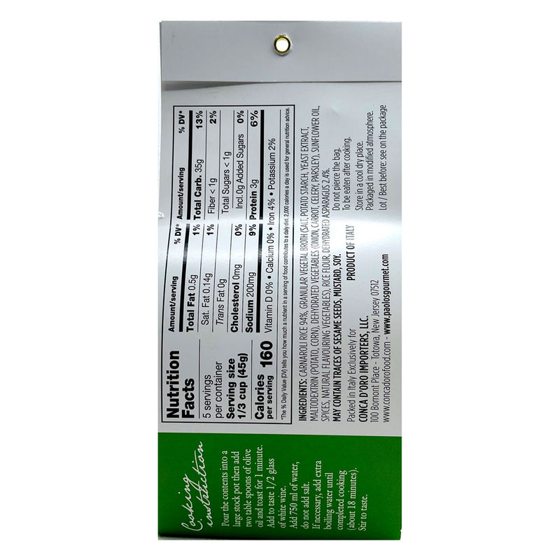 Paolo's Risotto Asparagus, 8.8 | 250g