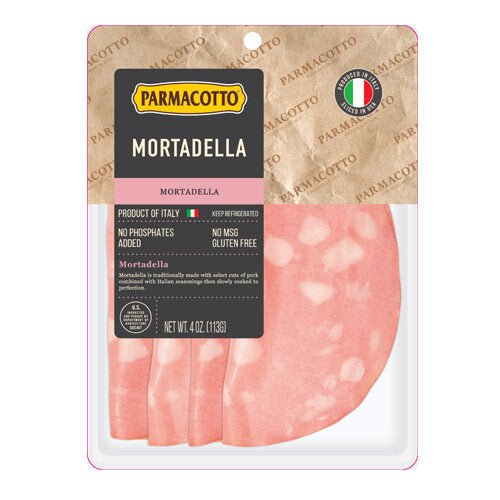 Parmacotto Mortadella Sliced, 4 oz | 113g — Piccolo's Gastronomia Italiana