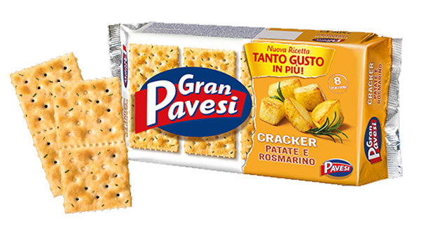 Pavesi Potato and Rosemary Crackers, 250g