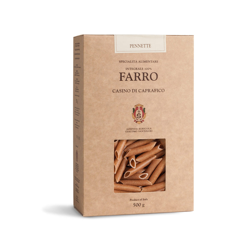 Casino Di Caprafico Farro Pasta Pennette, 17.6 oz | 500g