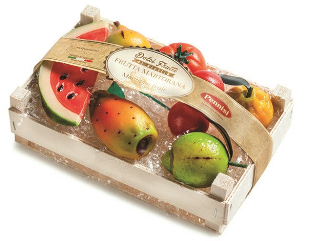 Pennisi Marzipan fruit in Wood Box, 200g