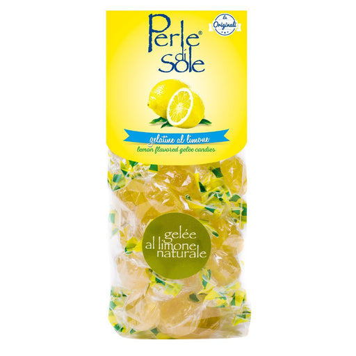 Perle di Sole Lemon Flavored Gelèe Candies, 7.05 oz. Bag - 200g