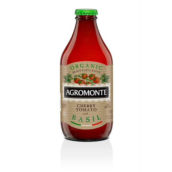 Agromonte Organic Cherry Tomato Sauce with Basil, 11.64 oz | 330g