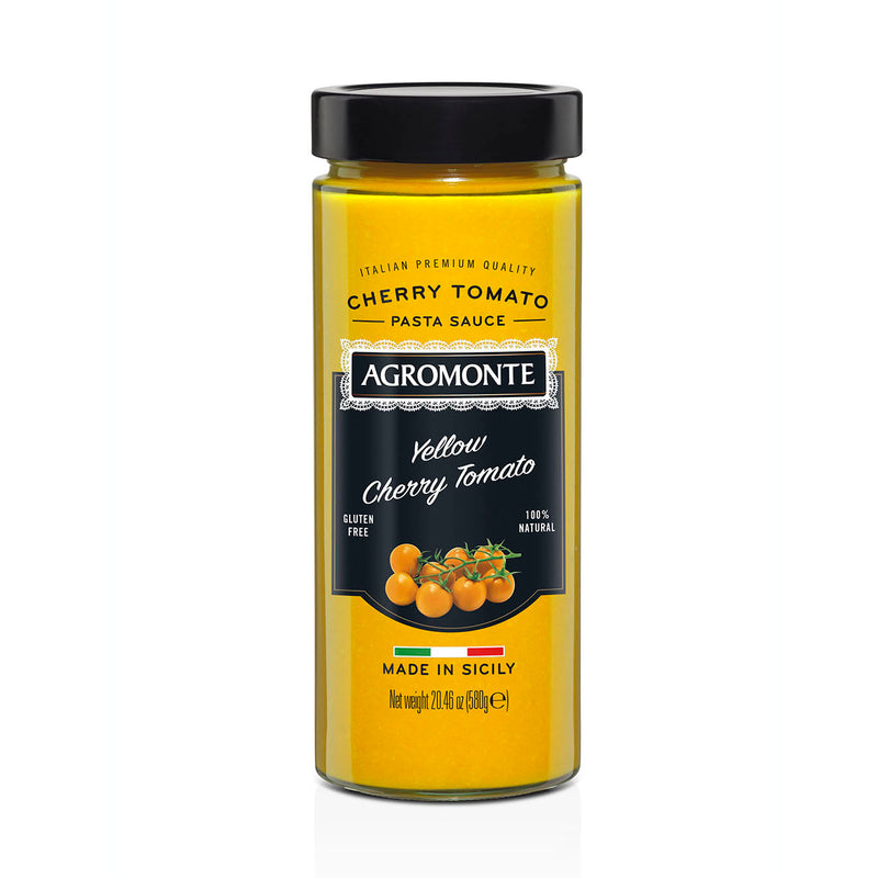 Agromonte Yellow Cherry Tomato Sauce, Made in Sicily, 20.46oz | 580g