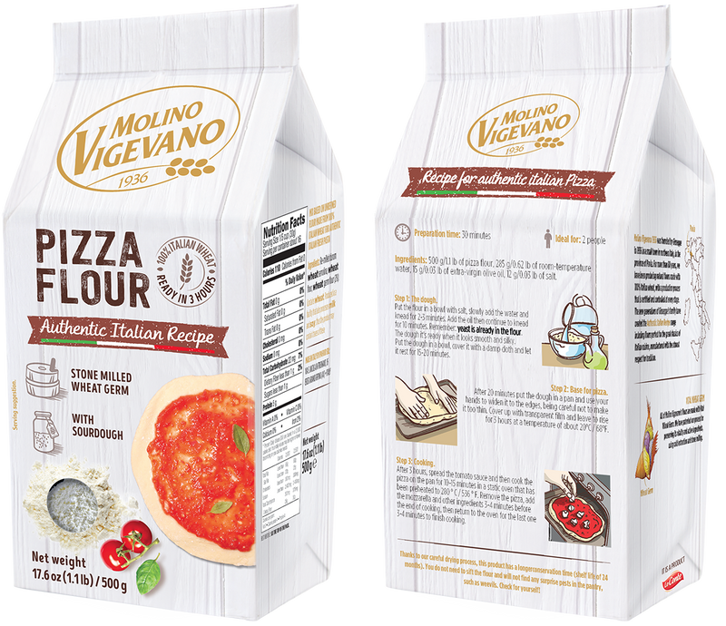 Molino Vigevano Pizza Flour, 17.6 oz (500g)