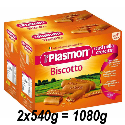 Plasmon Biscotti Italian Package, 2 x 540g = 1080g