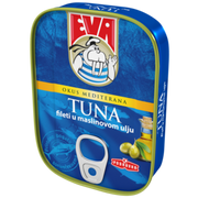 Podravka Eva Light Tuna Fillets in Olive Oil, 4 oz - 115g
