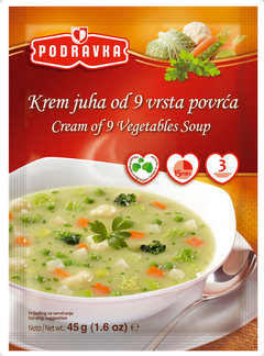 Podravka Cream of 9 Vegetables Soup, 45g