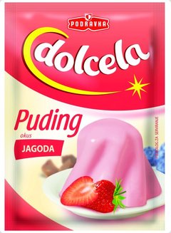 Dolcela Strawberry Pudding Powder, 1.4 oz