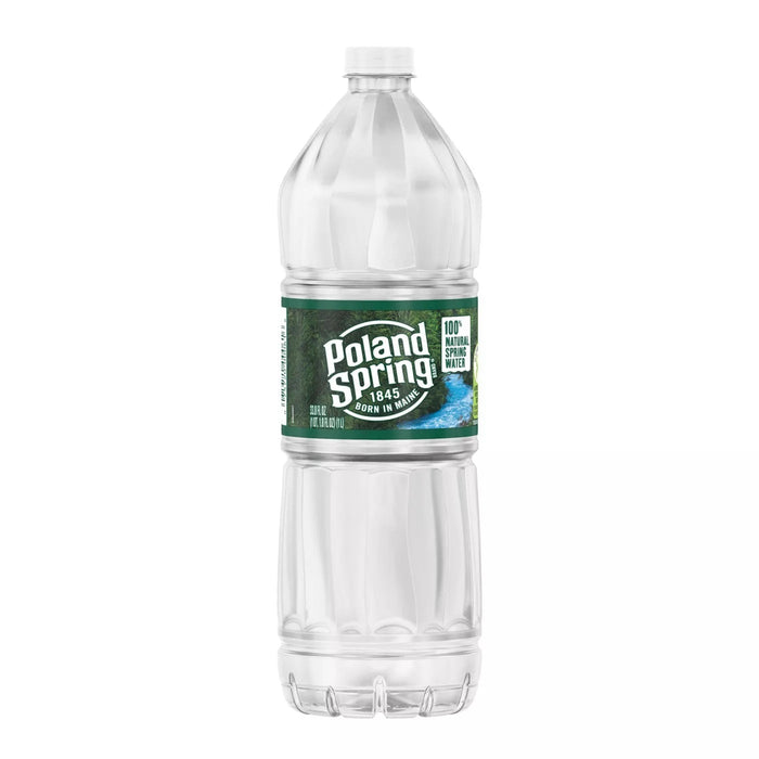 Poland Spring Brand 100% Natural Spring Water - 33.8 fl oz Bottle