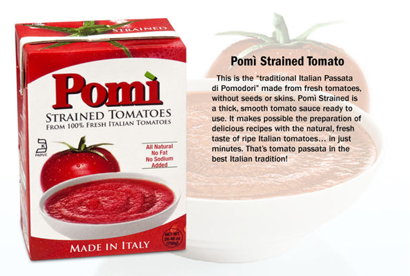 Pomi Strained Tomatoes, 750g — Piccolo's Gastronomia Italiana