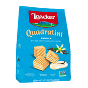 Loacker Quadratini Bite Size Wafers, Vanilla, 8.82 oz | 250g