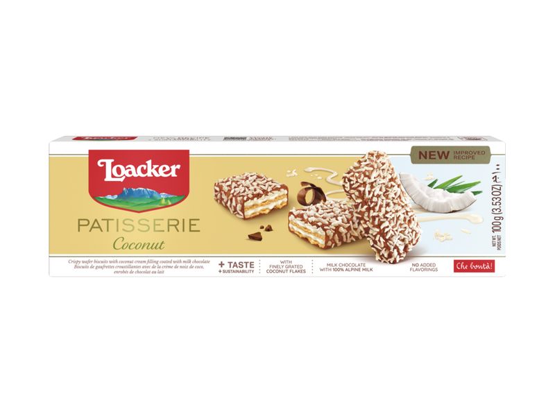 Loacker Patisserie Coconut, 3.53 oz | 100g