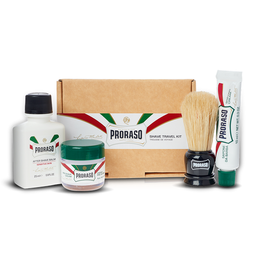 Proraso Shave Travel Kit, 4pc Set