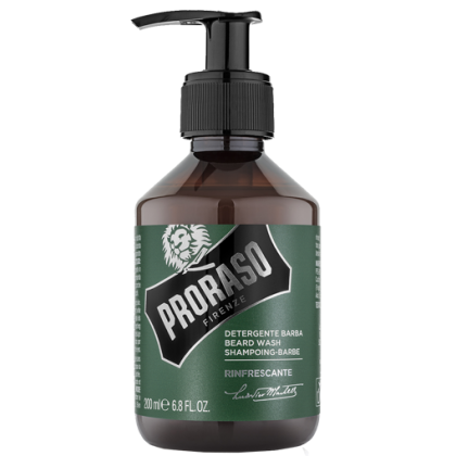 Proraso Beard Wash, Refresh Scent, 6.8 oz | 200 ml