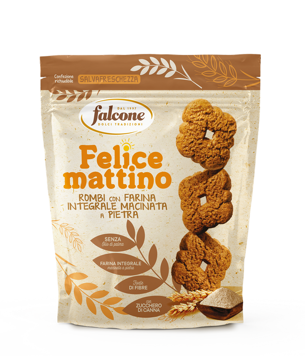 Falcone Rombi Mattino Whole Wheat Cookies, 17.6 oz | 500g