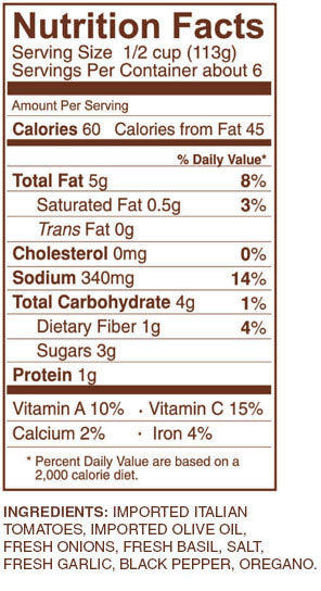 Rao's Tomato Basil Sauce 24 oz Jar