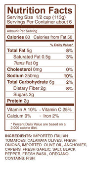 Rao's Puttanesca Sauce 24 oz. Jar