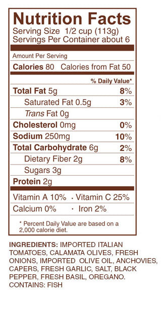 Rao's Puttanesca Sauce 24 oz. Jar