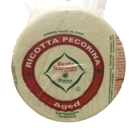 Ricotta Salata Cheese (Stagionata Pecorina) Apprx. 7 LB