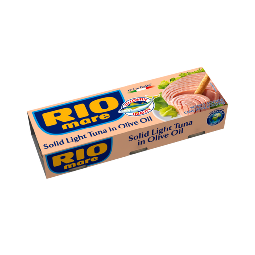Rio Mare Solid Light Tuna in Olive Oil Can, 3 cans x 80g | 240g Total