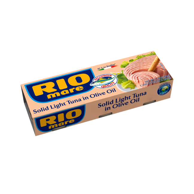 Rio Mare Solid Light Tuna in Olive Oil Can, 3 cans x 80g | 240g Total
