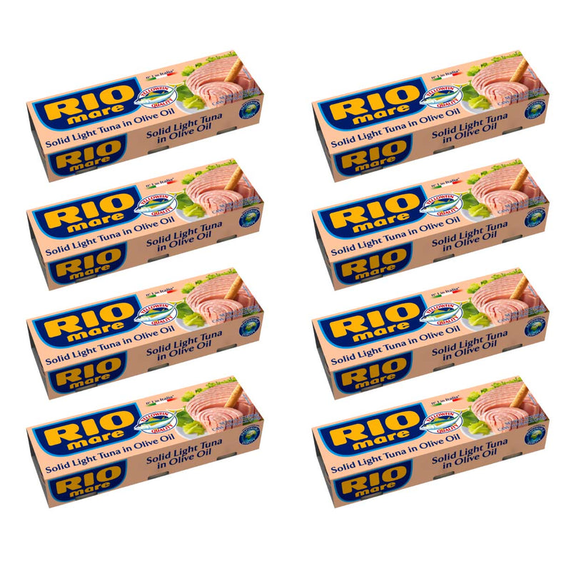 Rio Mare Solid Light Tuna in Olive Oil Can, 3 cans x 80g | Case of 8 Packs