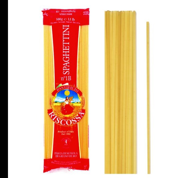 Riscossa Spaghettini Pasta #1B, 16 oz | 454g — Piccolo's Gastronomia ...