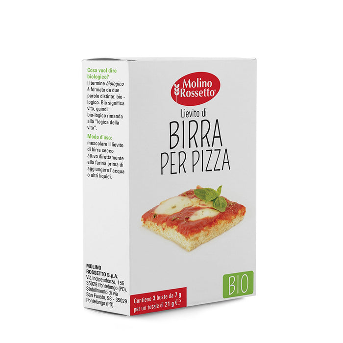 Molino Rossetto Organic Brewery's Yeast for Pizza, Lievito di Birra Pizza, 21g