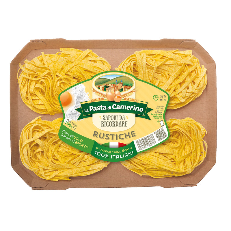 La Pasta di Camerino Rustiche Egg Pasta, Bronze Die, 8.8 oz | 250g