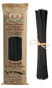 Rustichella D'Abruzzo Tonnarelli Nero Spaghetti Squid Ink, 500g
