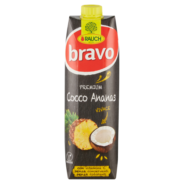 Rauch Bravo Cocco Ananas - Coconut Pineapple Juice, 1 Liter - 1000 ml