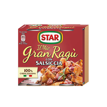 Star GranRagù with Sausage, 2 x 180g