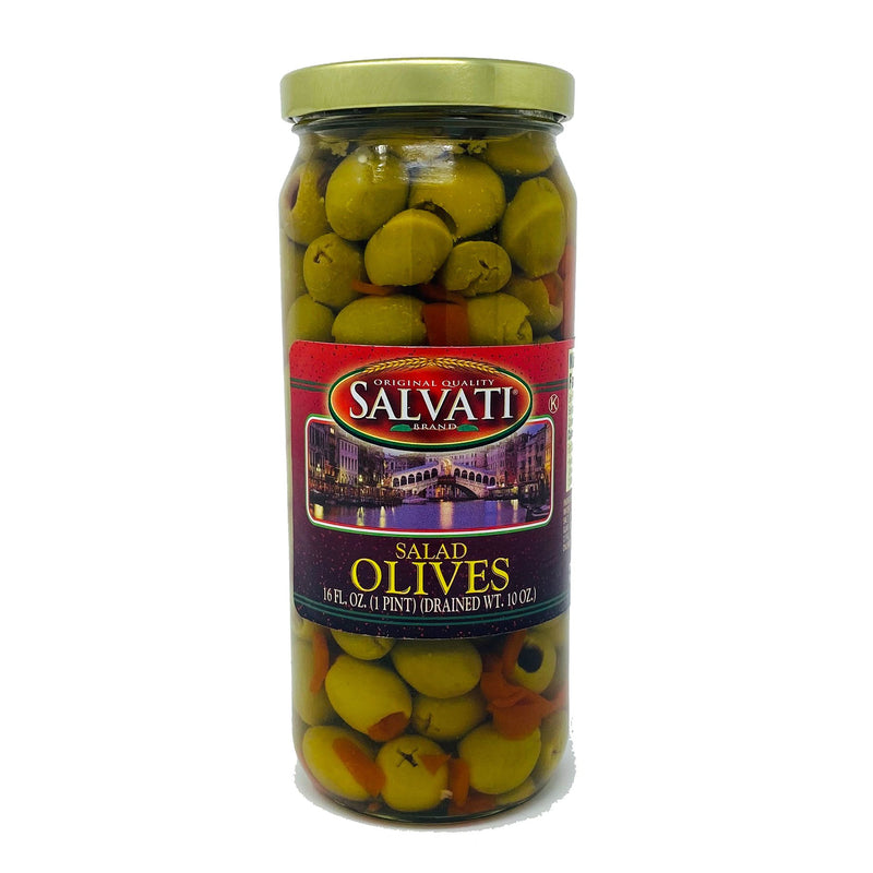 Salvati Salad Olives, 16 FL. OZ. Jar