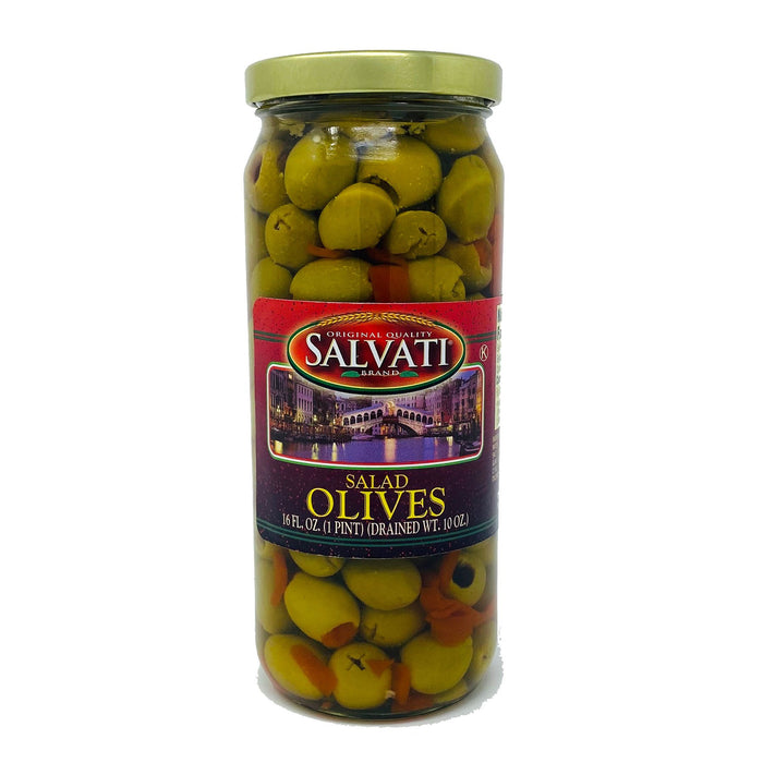 Salvati Salad Olives, 16 FL. OZ. Jar