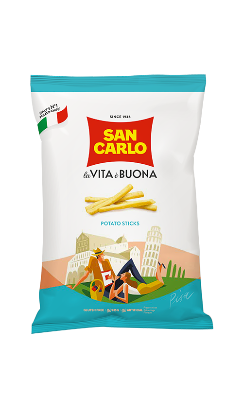 San Carlo Potato Sticks SMALL Bag, 1.76 oz | 50g