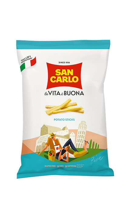 San Carlo Potato Sticks SMALL Bag, 1.76 oz | 50g