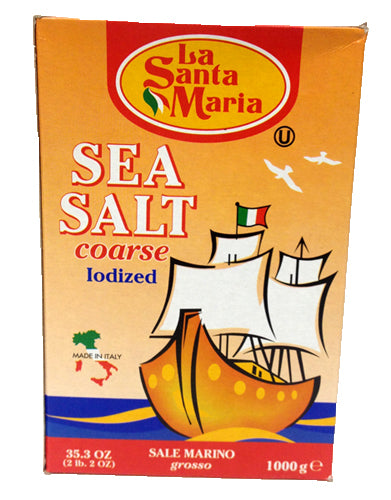 La Santa Maria Sea Salt Coarse Iodized, 35.3 OZ