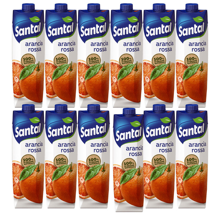 Santal Blood Orange Juice, Arance Rosse, 1 Liter - 1000 ml