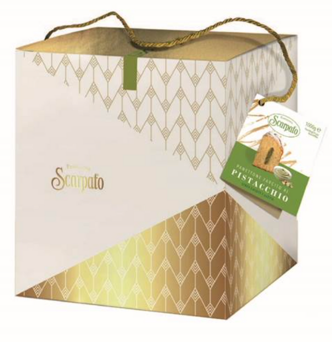 Scarpato Panettone with Pistachio Cream, Gift Box, 35.5 oz | 1000g