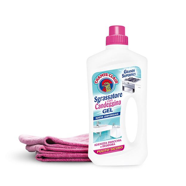 Chante Clair Degreaser With Bleach Gel, Sgrassatore con Candeggina Gel, 750 ml